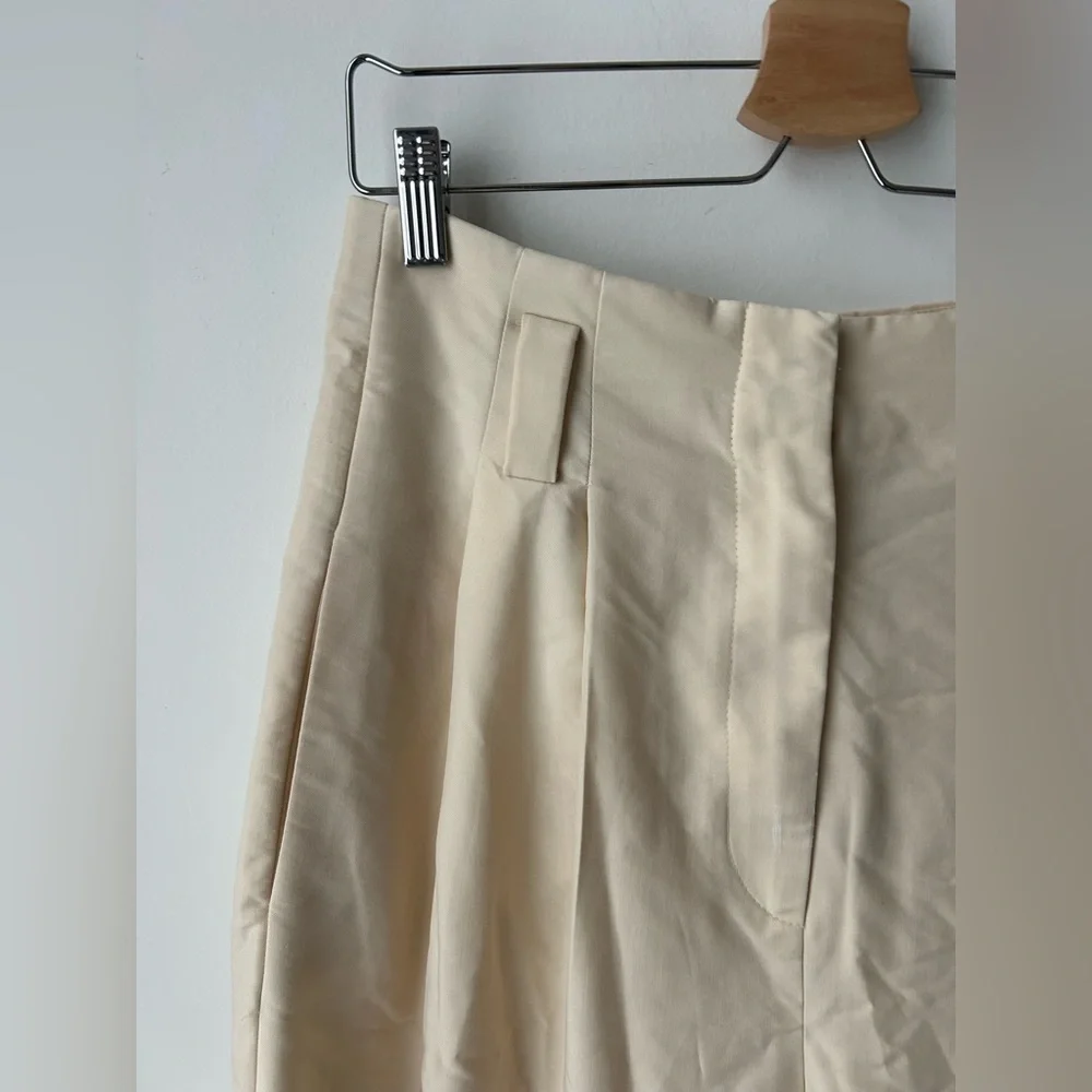 Mango high waist wide leg pleated pant - Picture 2 of 9